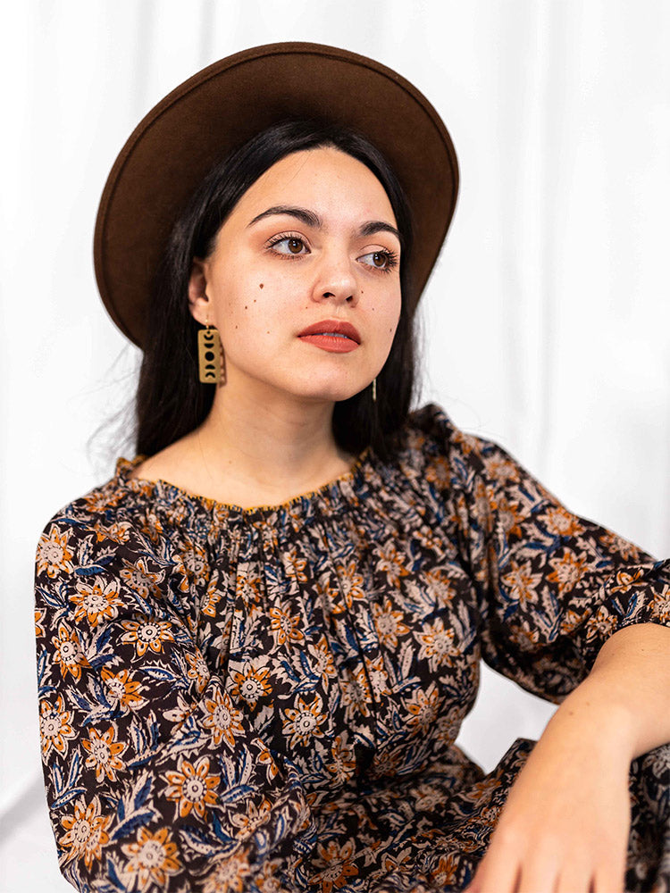 Marnie Dress - Sunflower Black - Image 6