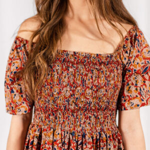 Teddy Midi Dress - Ruby Floral - Image 4