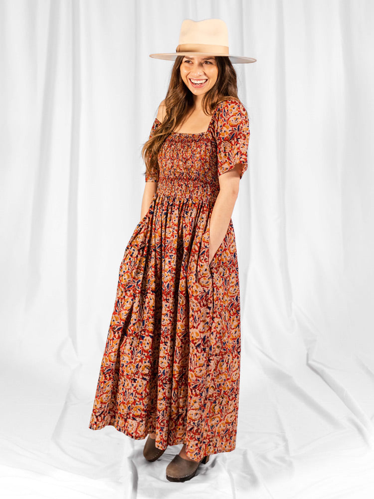 Teddy Midi Dress - Ruby Floral - Image 3