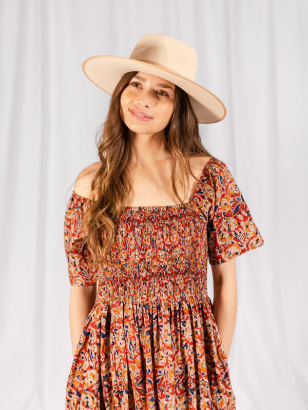 Teddy Midi Dress - Ruby Floral - Image 5