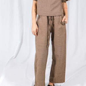 Emmy Drawstring Pant - Houndstooth - Image 5
