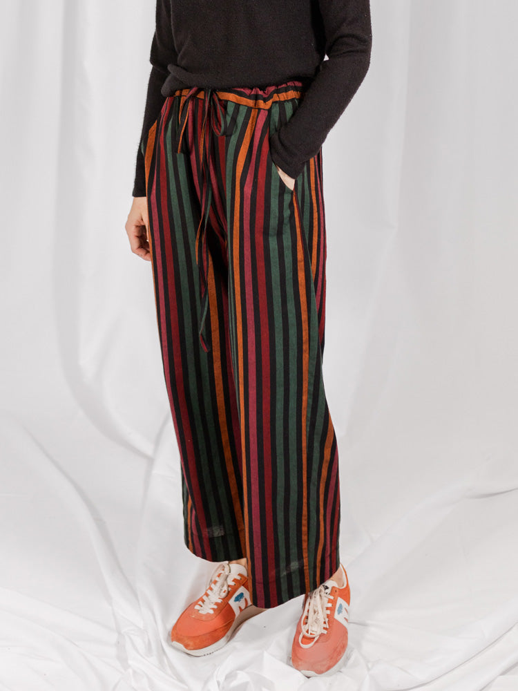 Emmy Drawstring Pant - Sunset Stripe - Image 1
