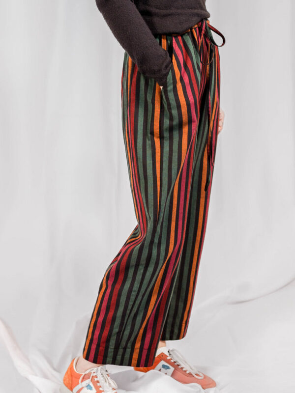 Emmy Drawstring Pant - Sunset Stripe - Image 2