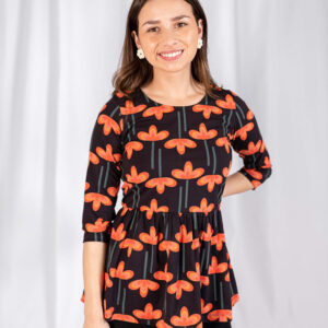 Paloma Top - Mod Daisy Poppy - Image 1