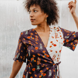 Brea Wrap Dress - Botanical Mix - Image 2