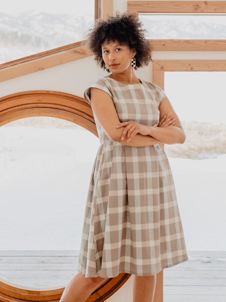 Devonshire Dress - Sterling Plaid - Image 1