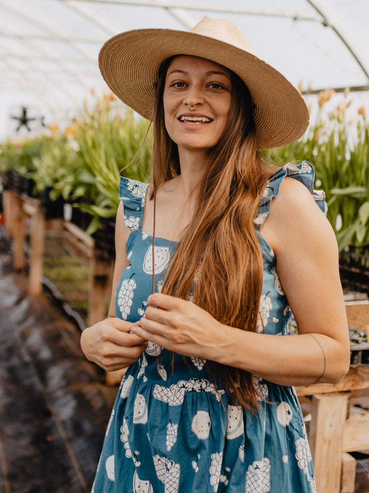 Ruffle Strap Dress - Fruity Blue - Image 1