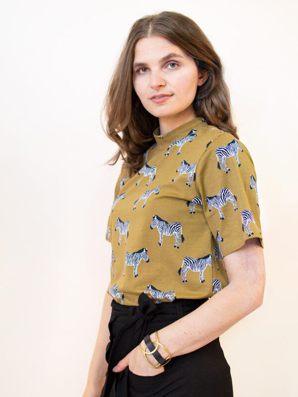 Eve Top - Zebra Green - Image 7