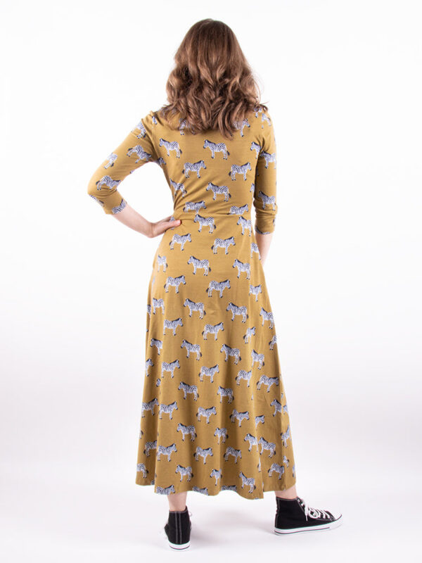 Mumbai Maxi Dress - Zebra Green - Image 4