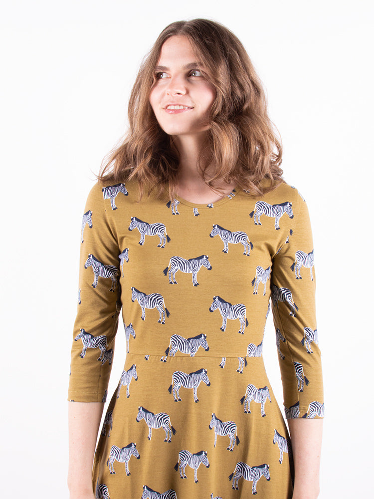 Mumbai Maxi Dress - Zebra Green - Image 5