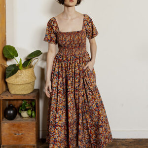 Teddy Midi Dress - Ruby Floral - Image 1