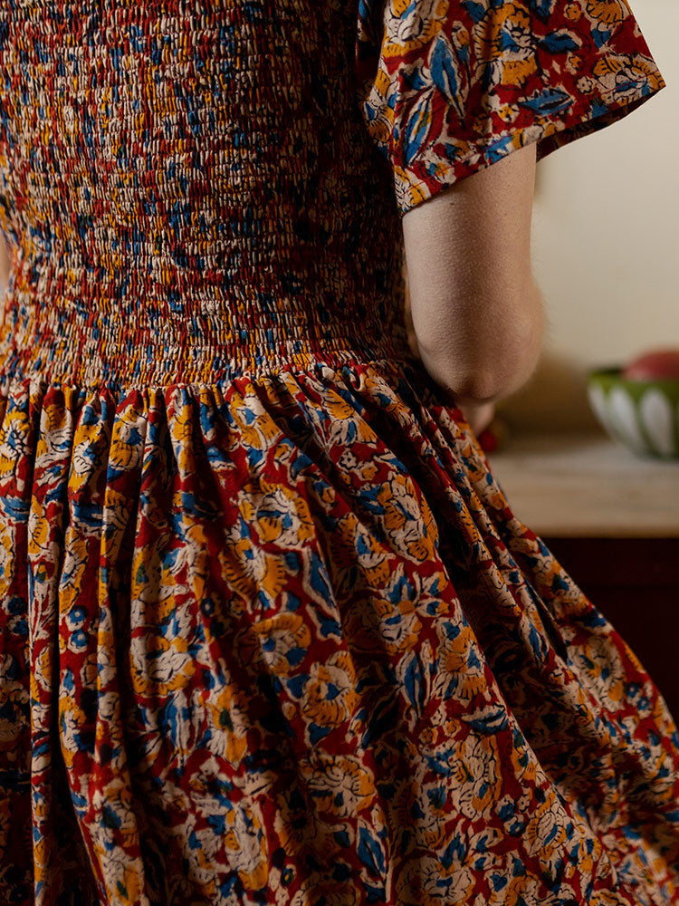 Teddy Midi Dress - Ruby Floral - Image 2