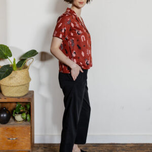 Camp Shirt - Modern Objects Cranberry - Image 6