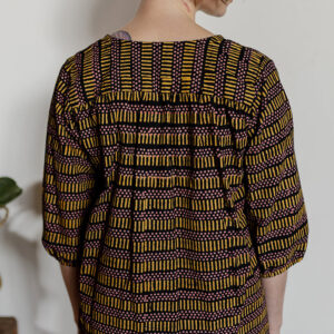 Devi Blouse - Dots And Dashes Yellow - Image 2