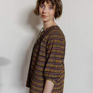 Devi Blouse - Dots And Dashes Yellow - Image 3