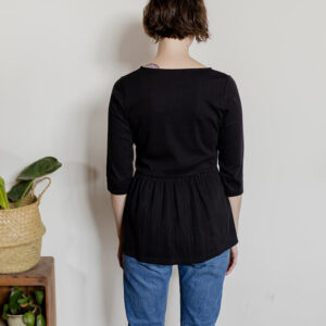 Paloma Top - Black Rib Knit - Image 4