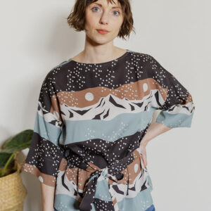 Ruth Top - Mountain Stripe - Image 1