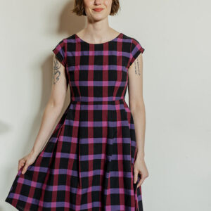 Devonshire Dress - Ultra Violet Plaid - Image 6