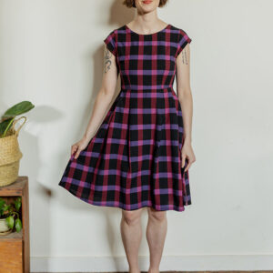 Devonshire Dress - Ultra Violet Plaid - Image 8