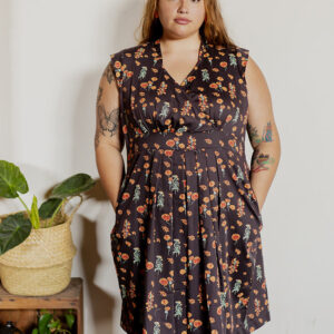 Lucille Plus Size Dress - Botanical Dusk - Image 2