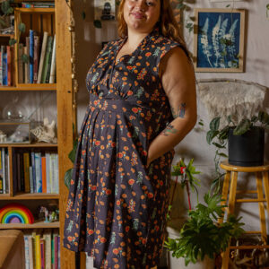 Lucille Plus Size Dress - Botanical Dusk - Image 1