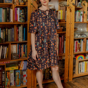 Adelaide Tiered Mini Dress - Botanical Dusk - Image 1