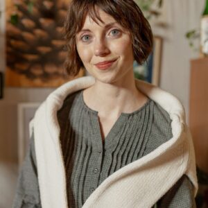 Vienna Pleated Dress - Woven Check Black - Image 4