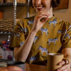 Eve Top - Zebra Green - Image 4