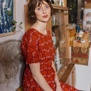 Aimee Maxi Dress - Mod Daisy Spiced Coral - Image 6