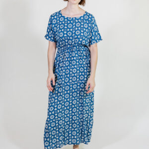 Aimee Maxi Dress - Indigo Heart Floral - Image 1