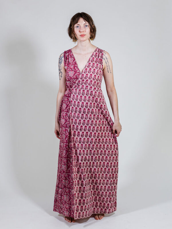 Bekka Maxi Dress - Magenta Vine Floral - Image 8