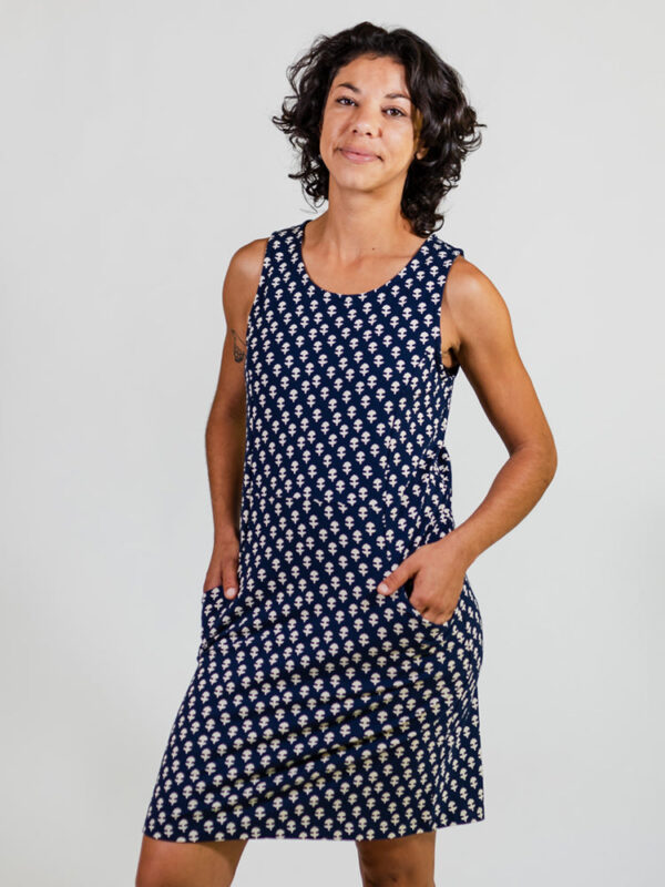 Evanston Dress - Micro Floral Navy - Image 2
