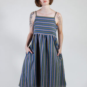 Ivy Midi Dress - Lavender Stripe - Image 2
