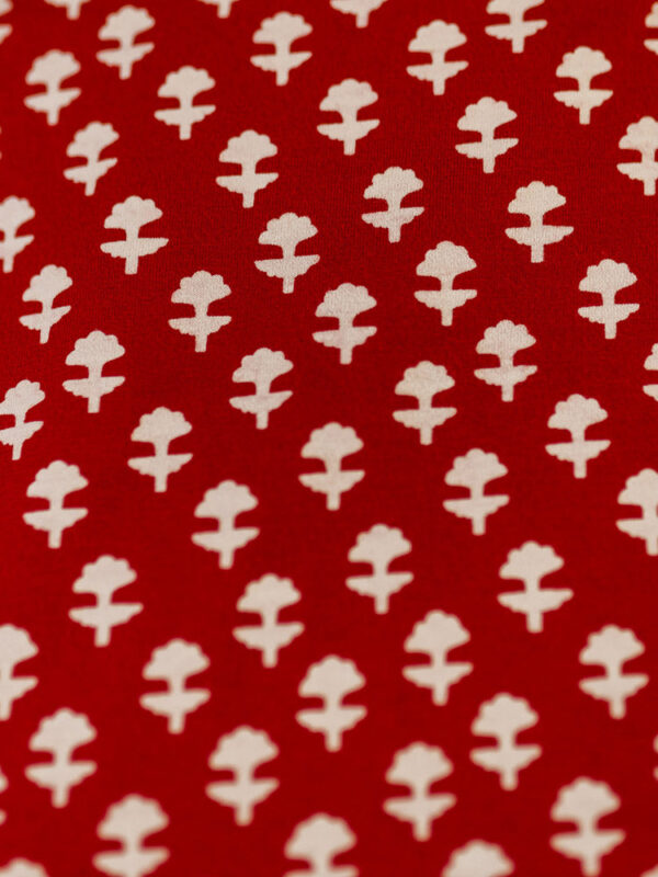 Asheville Plus Size Dress - Micro Floral Red - Image 3