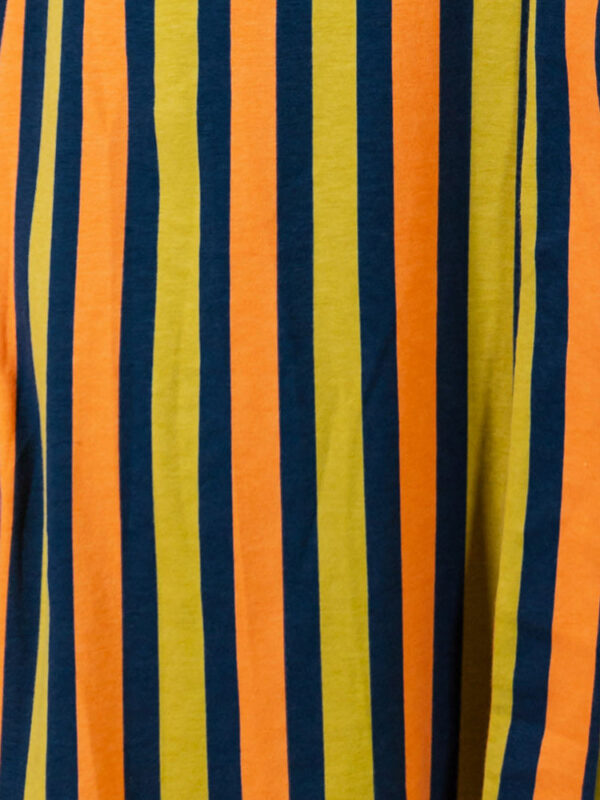 Opal Plus Size Dress - Navy Chartreuse Stripe - Image 4