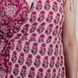 Bekka Maxi Dress - Magenta Vine Floral - Image 2