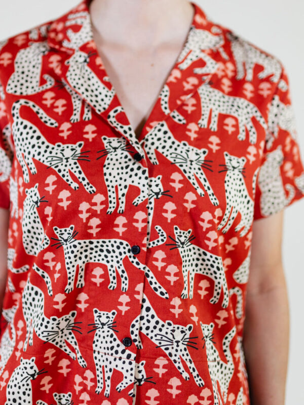 Camp Shirt - Poppy Leopard - Image 4