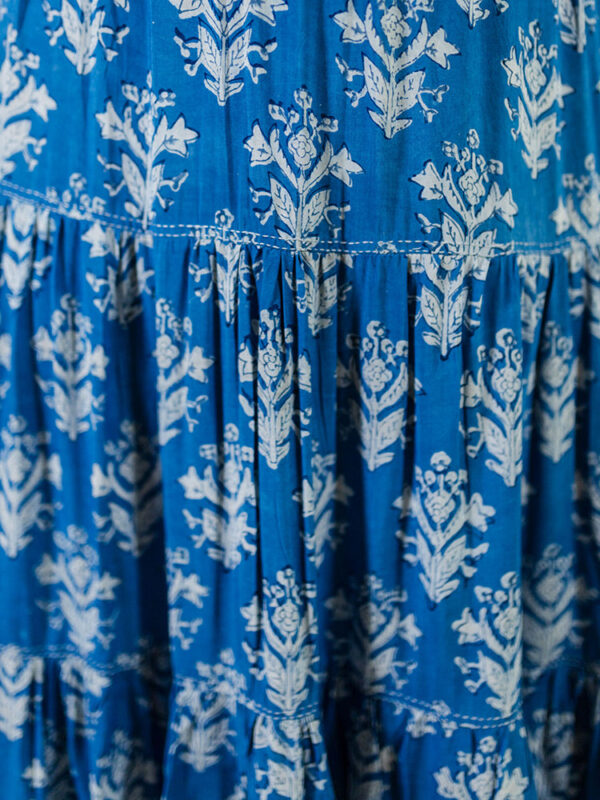 Danielle Tiered Skirt - Indigo Blossom - Image 2