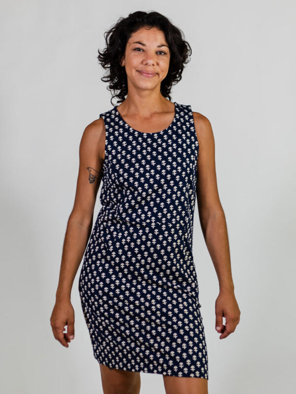 Evanston Dress - Micro Floral Navy - Image 6