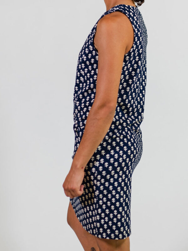 Evanston Dress - Micro Floral Navy - Image 8