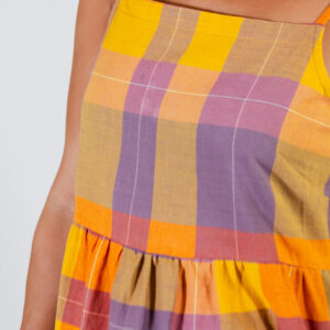 Ivy Midi Dress - Sunset Plaid - Image 4