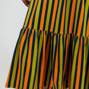 Opal Dress - Navy Chartreuse Stripe - Image 10