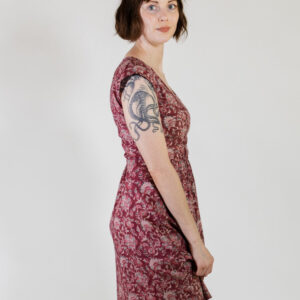 Artsy Traveler Dress - Magenta Vine - Image 6