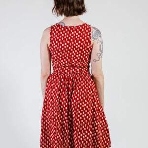 Asheville Dress - Micro Floral Red - Image 7
