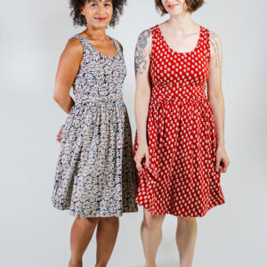 Asheville Dress - Micro Floral Red - Image 4