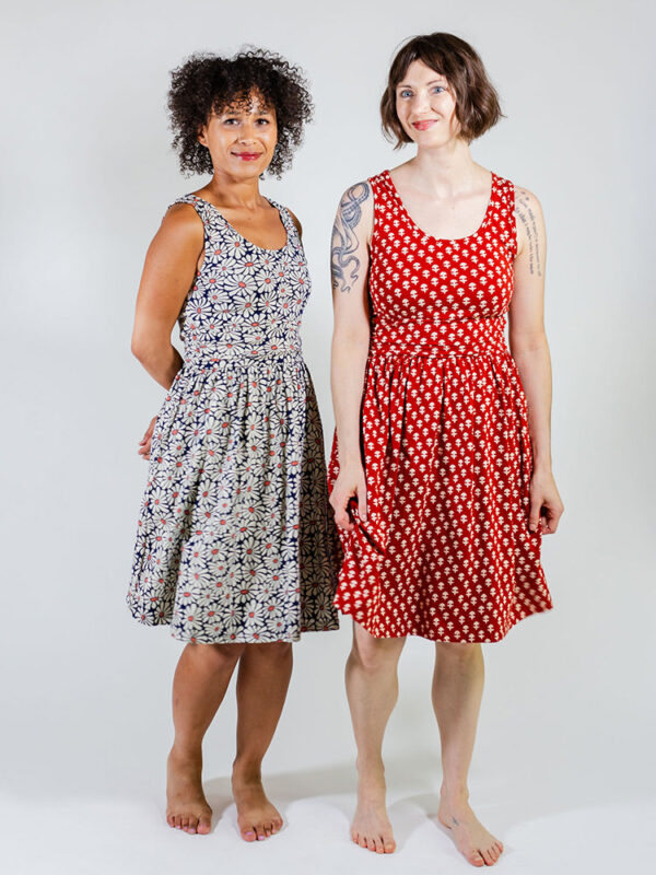 Asheville Dress - Micro Floral Red - Image 4