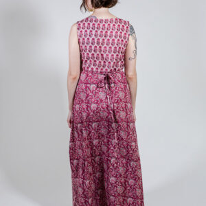 Bekka Maxi Dress - Magenta Vine Floral - Image 10