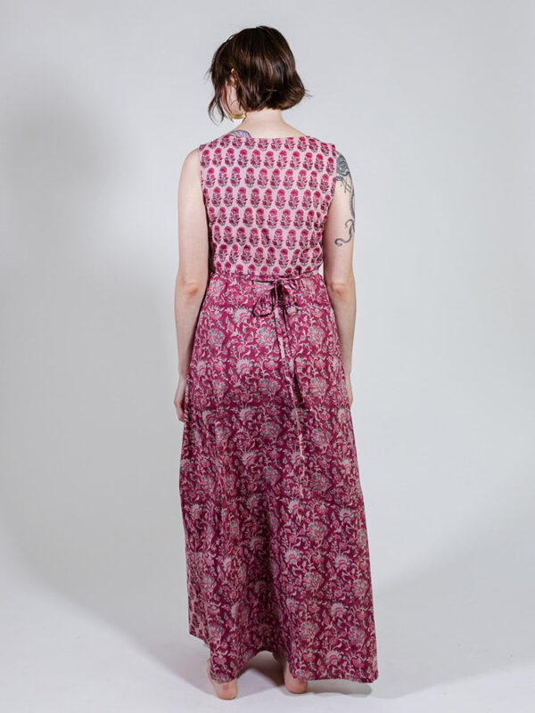 Bekka Maxi Dress - Magenta Vine Floral - Image 10