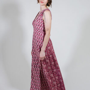 Bekka Maxi Dress - Magenta Vine Floral - Image 7
