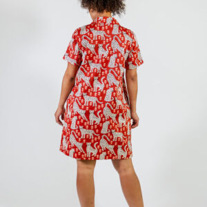 Camp Dress - Poppy Leopard - Image 3